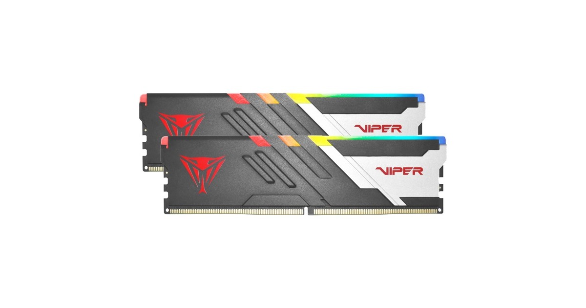 Patriot DIMM 32 GB DDR5-6800 (2x 16 GB) Dual-Kit, Arbeitsspeicher(schwarz, PVVR532G680C34K, Viper Venom RGB, INTEL XMP)