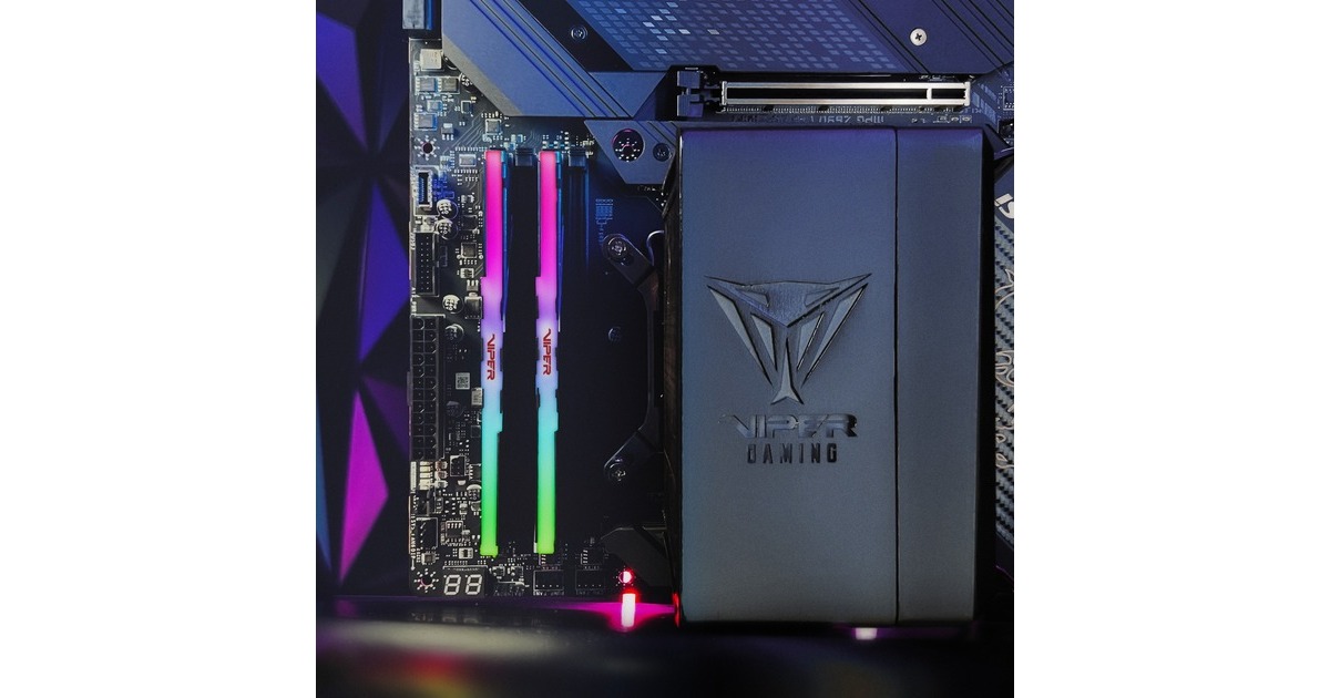 Patriot DIMM 32 GB DDR5-7000 (2x 16 GB) Dual-Kit, Arbeitsspeicher(schwarz, PVVR532G700C32K, Viper Venom RGB, INTEL XMP)