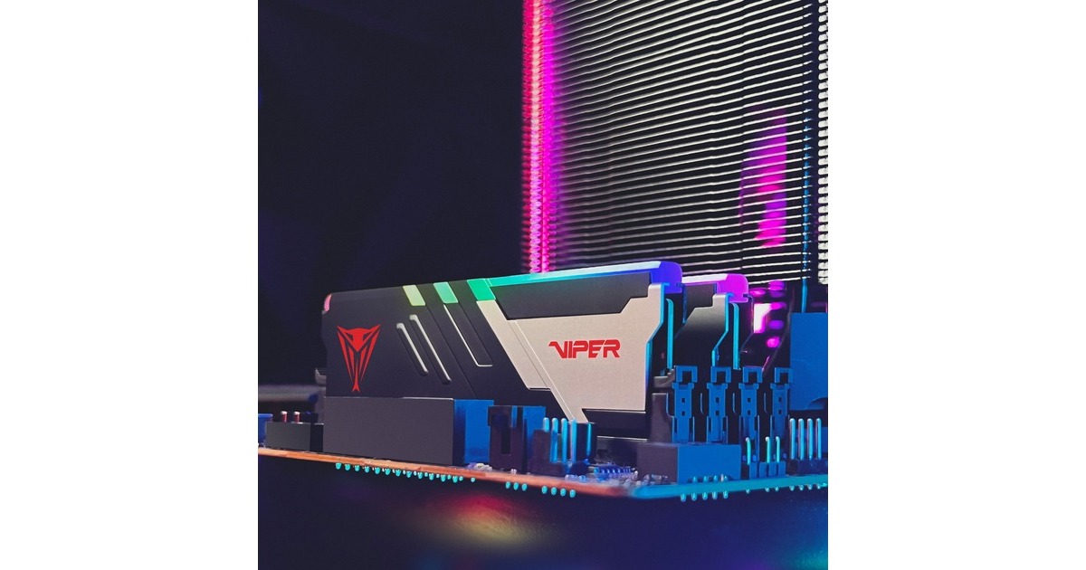 Patriot DIMM 32 GB DDR5-7000 (2x 16 GB) Dual-Kit, Arbeitsspeicher(schwarz, PVVR532G700C32K, Viper Venom RGB, INTEL XMP)