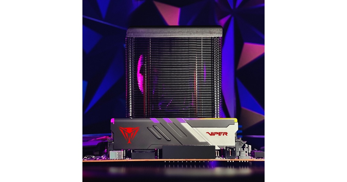 Patriot DIMM 32 GB DDR5-7400 (2x 16 GB) Dual-Kit, Arbeitsspeicher(schwarz, PVVR532G740C36K, Viper Venom RGB, INTEL XMP)