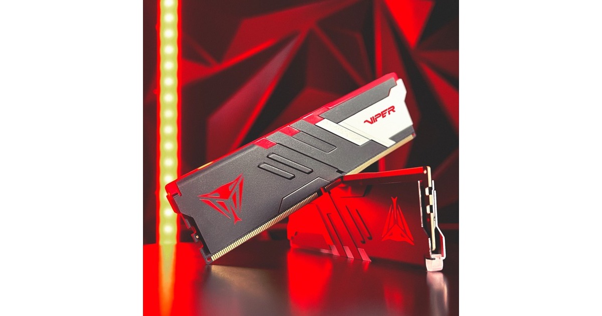Patriot DIMM 32 GB DDR5-7400 (2x 16 GB) Dual-Kit, Arbeitsspeicher(schwarz, PVVR532G740C36K, Viper Venom RGB, INTEL XMP)