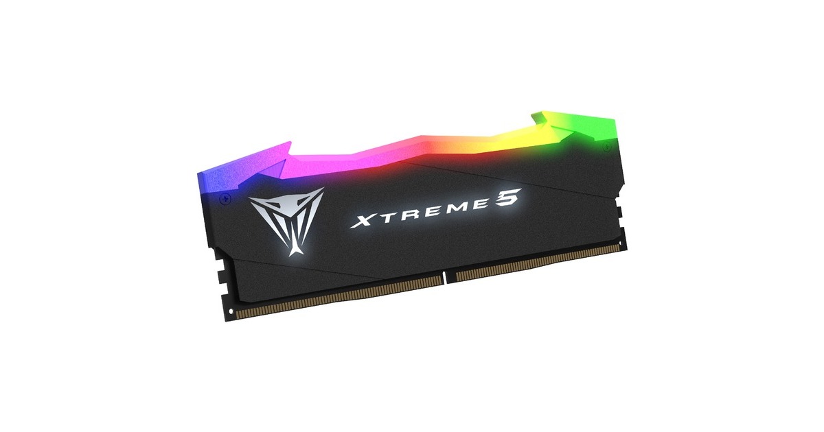 Patriot DIMM 32 GB DDR5-8000 (2x 16 GB) Dual-Kit, Arbeitsspeicher(schwarz, PVXR532G80C38K, Viper Xtreme5 RGB, INTEL XMP)