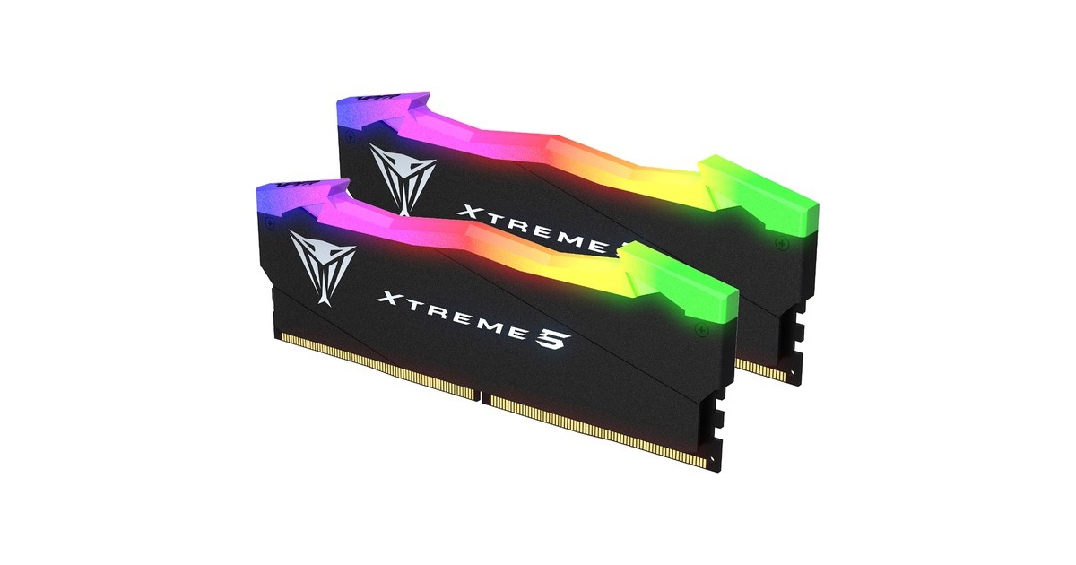 Patriot DIMM 48 GB DDR5-8000 (2x 24 GB) Dual-Kit, Arbeitsspeicher(schwarz, PVXR548G80C38K, Viper Xtreme 5 RGB, INTEL XMP)