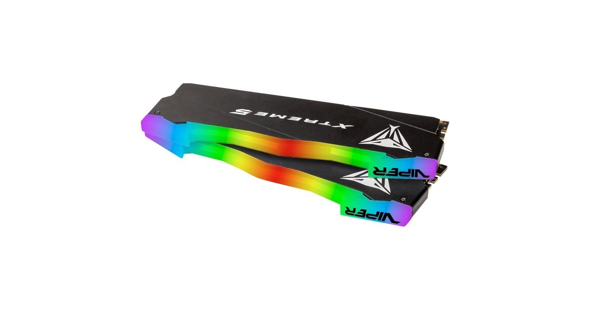 Patriot DIMM 48 GB DDR5-8000 (2x 24 GB) Dual-Kit, Arbeitsspeicher(schwarz, PVXR548G80C38K, Viper Xtreme 5 RGB, INTEL XMP, Outlet)
