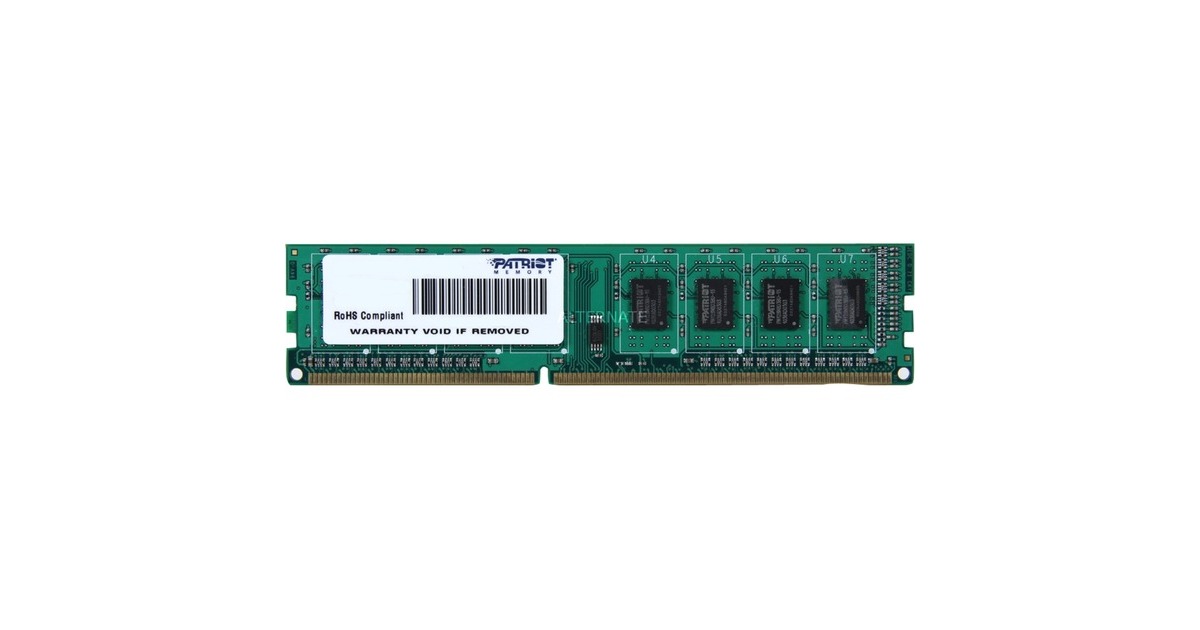 Patriot DIMM 4 GB DDR3-1333, Arbeitsspeicher(PSD34G133381, Signature Line)
