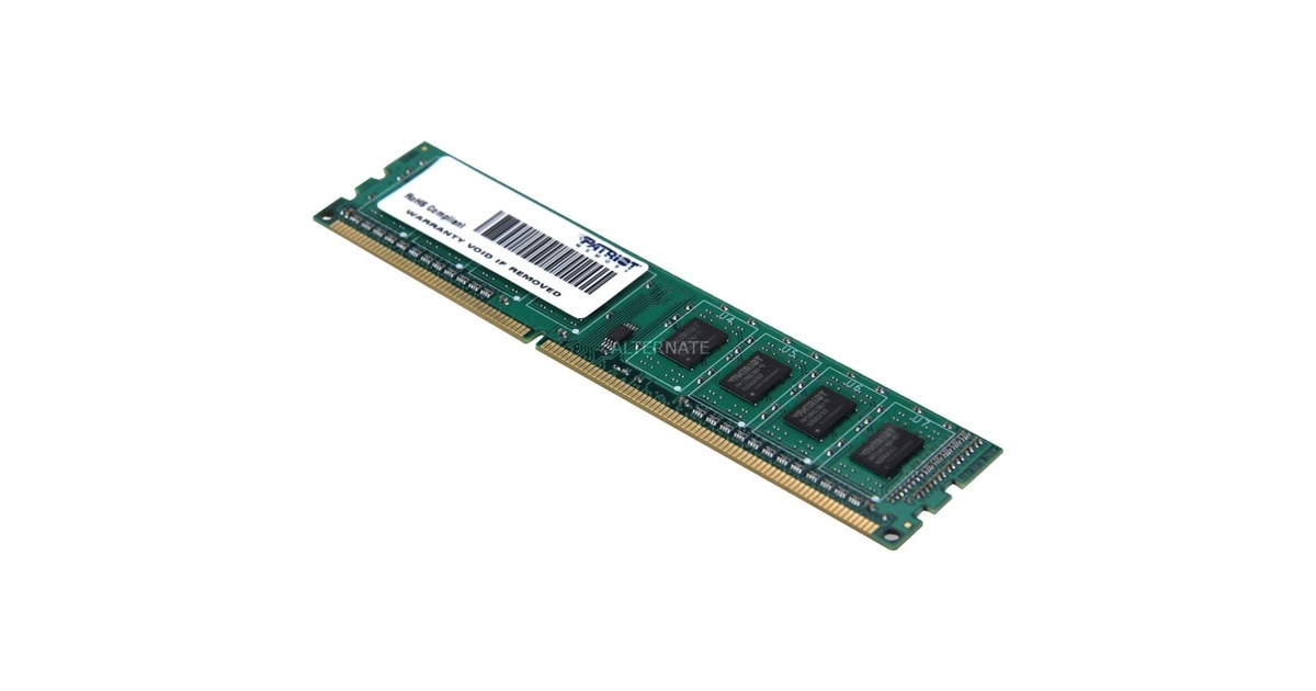 Patriot DIMM 4 GB DDR3-1333, Arbeitsspeicher(PSD34G133381, Signature Line)