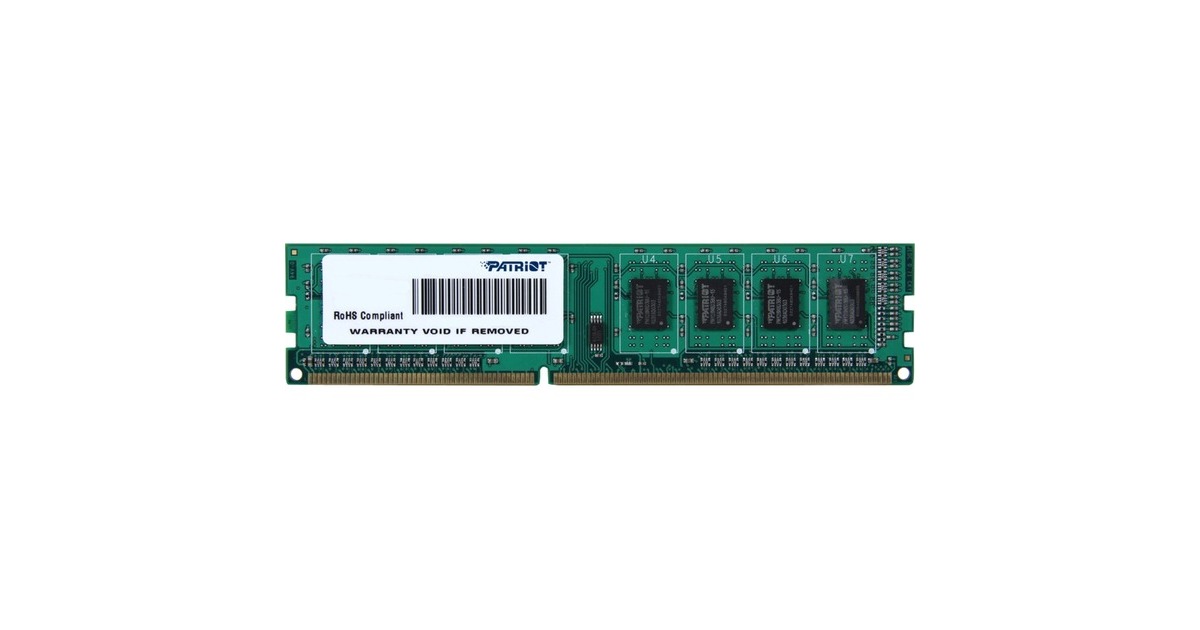 Patriot DIMM 4 GB DDR3-1600, Arbeitsspeicher(PSD34G160081, Signature Line)