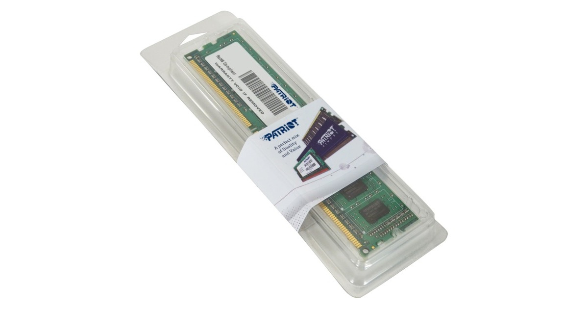 Patriot DIMM 4 GB DDR3-1600, Arbeitsspeicher(PSD34G160081, Signature Line)