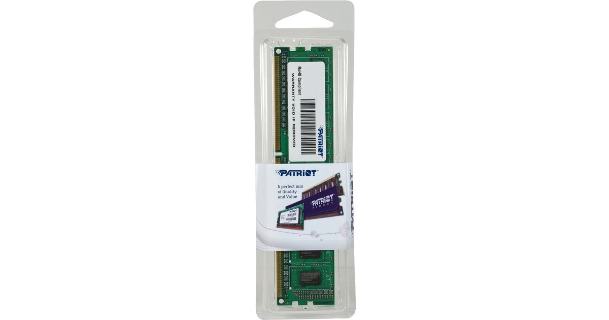 Patriot DIMM 4 GB DDR3-1600, Arbeitsspeicher(PSD34G160081, Signature Line)