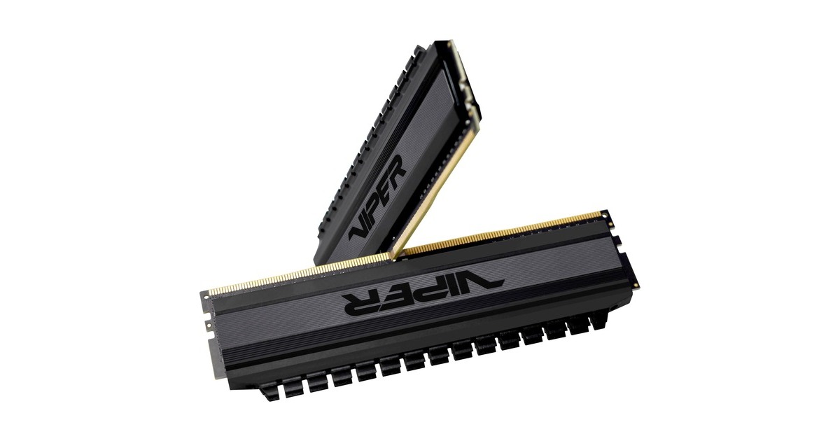 Patriot DIMM 64 GB DDR4-3200 (2x 32 GB) Dual-Kit, Arbeitsspeicher(schwarz, PVB464G320C6K, Viper 4 Blackout, INTEL XMP)