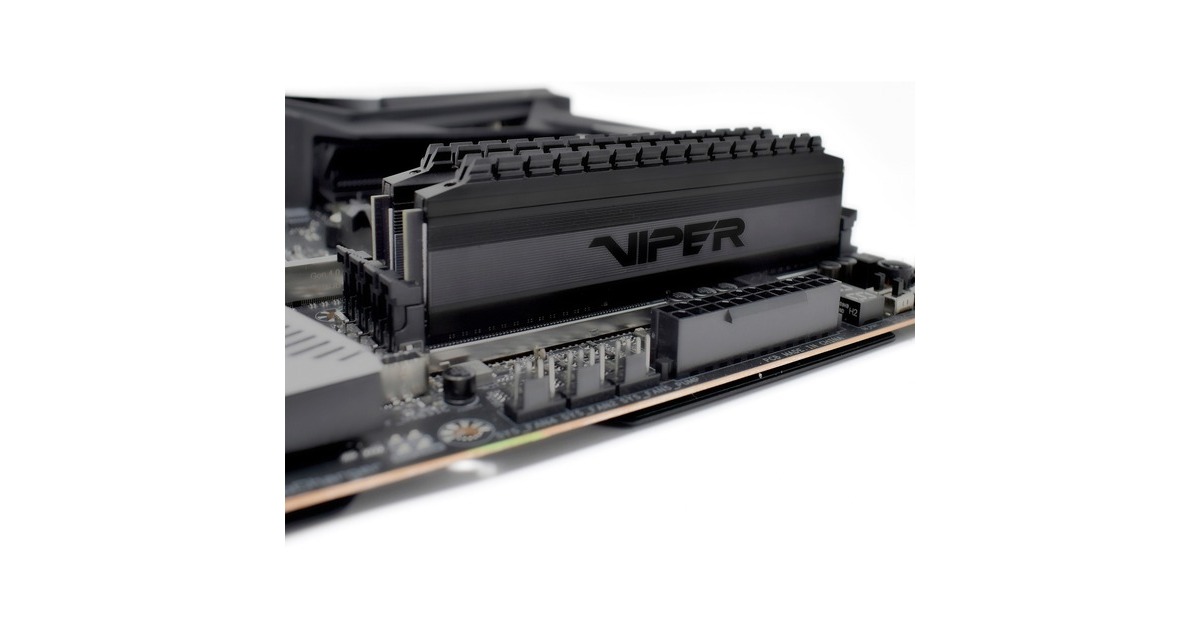 Patriot DIMM 64 GB DDR4-3200 (2x 32 GB) Dual-Kit, Arbeitsspeicher(schwarz, PVB464G320C6K, Viper 4 Blackout, INTEL XMP)
