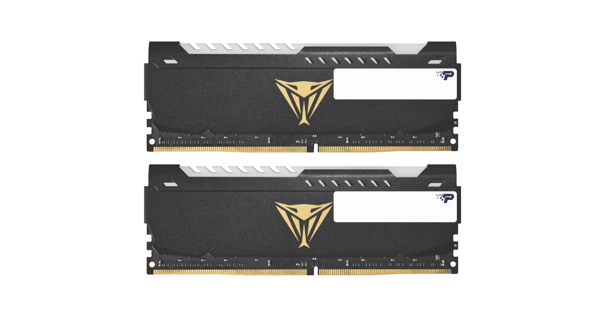 Patriot DIMM 64 GB DDR4-3200 (2x 32 GB) Dual-Kit, Arbeitsspeicher(schwarz, PVSR464G320C8K, Viper Steel RGB, INTEL XMP)