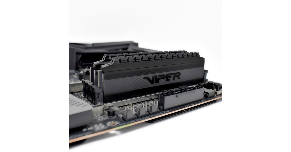 Patriot DIMM 64 GB DDR4-3200 (2x 32 GB) Dual-Kit, Arbeitsspeicher(schwarz, PVB464G320C6K, Viper 4 Blackout, INTEL XMP)