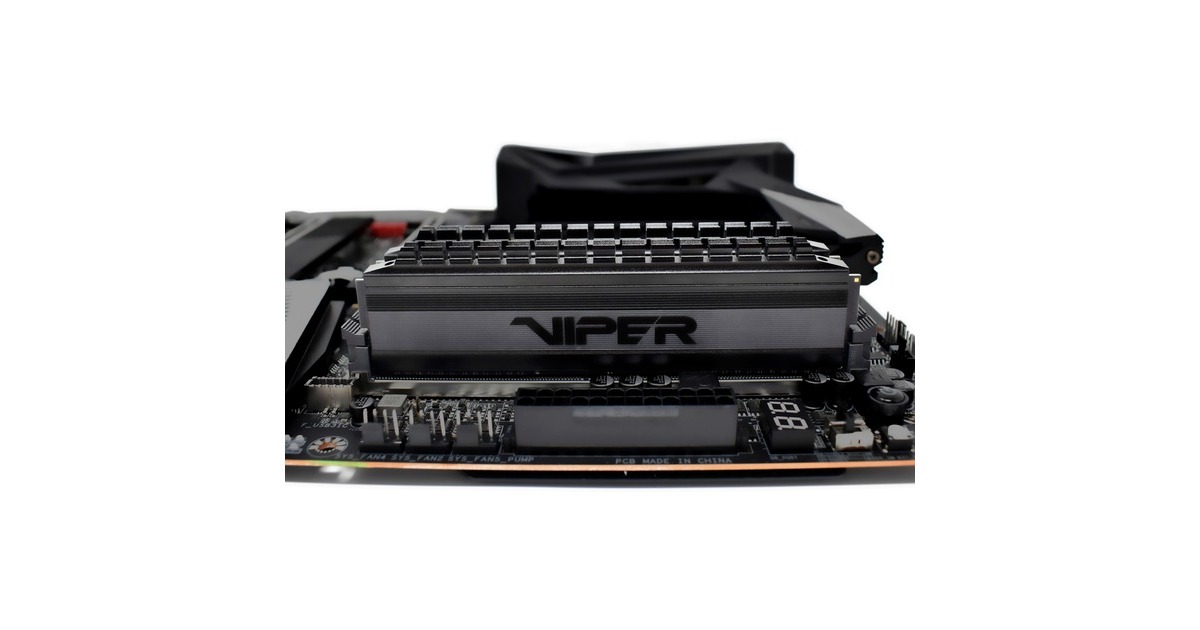 Patriot DIMM 64 GB DDR4-3200 (2x 32 GB) Dual-Kit, Arbeitsspeicher(schwarz, PVB464G320C6K, Viper 4 Blackout, INTEL XMP)