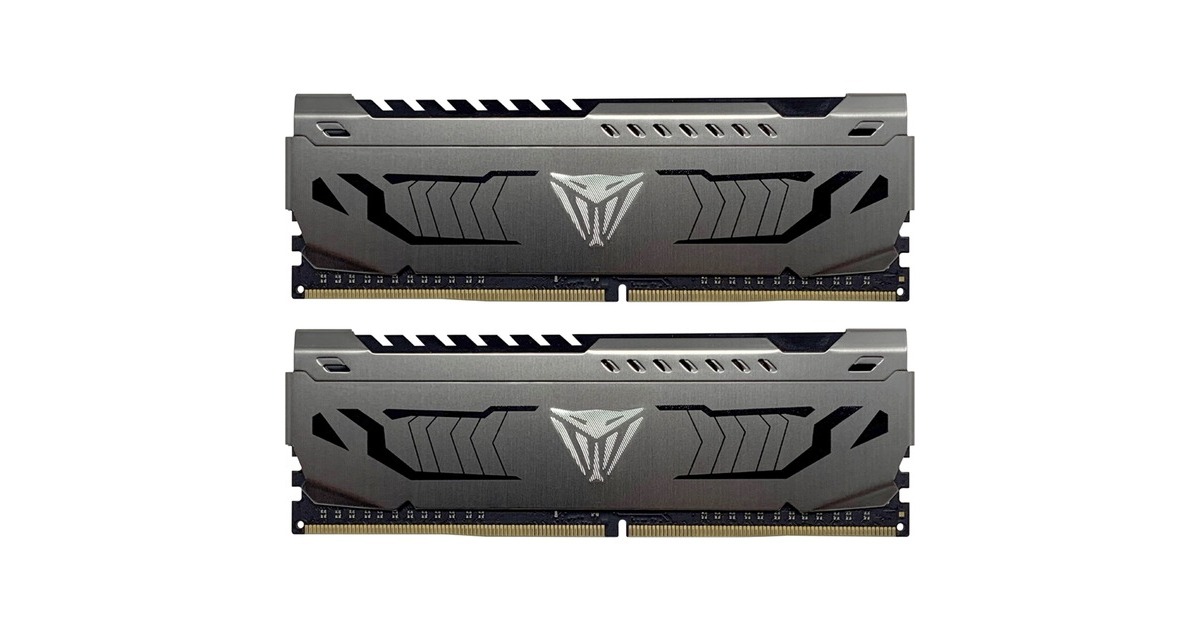 Patriot DIMM 64 GB DDR4-3200 (2x 32 GB) Dual-Kit, Arbeitsspeicher(grau, PVS464G320C6K, Viper Steel, INTEL XMP)