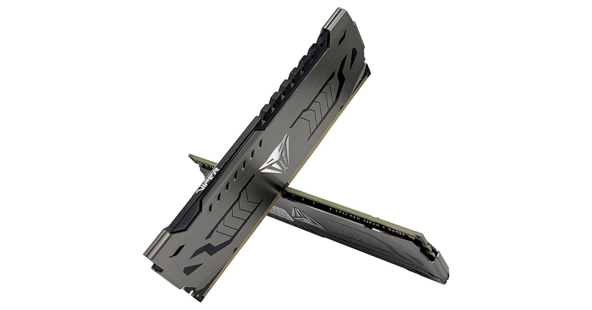 Patriot DIMM 64 GB DDR4-3200 (2x 32 GB) Dual-Kit, Arbeitsspeicher(grau, PVS464G320C6K, Viper Steel, INTEL XMP)