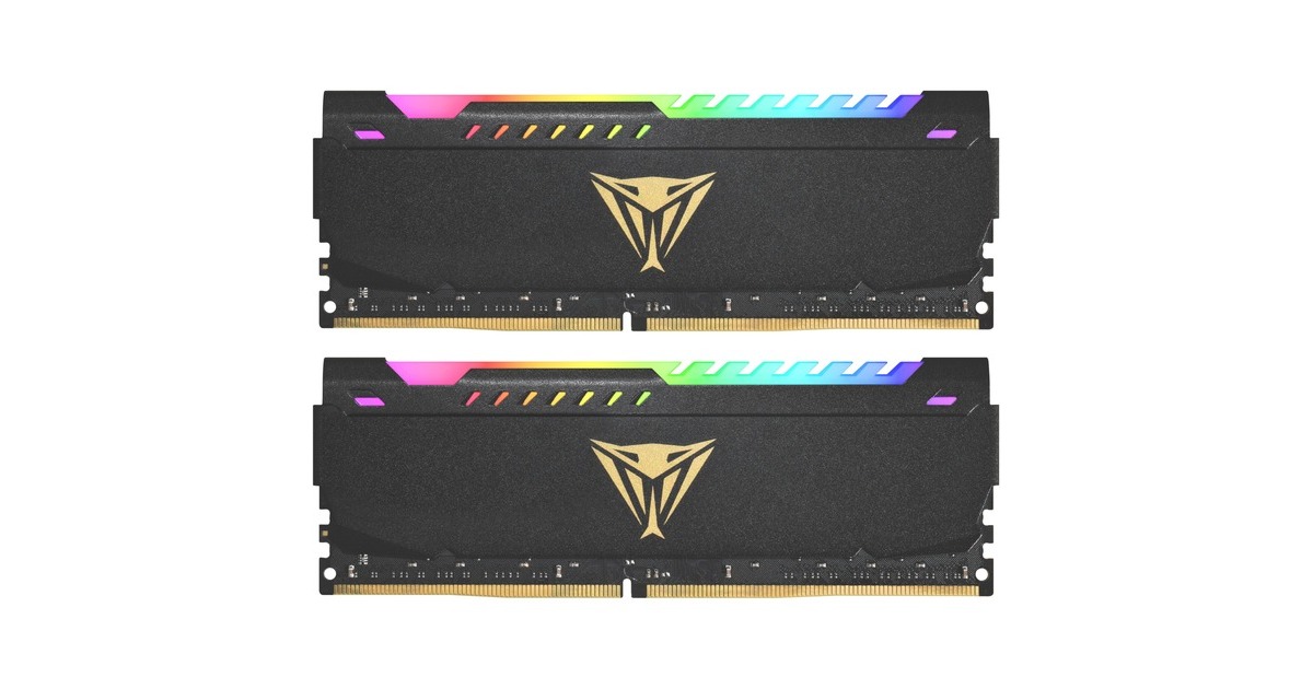 Patriot DIMM 64 GB DDR4-3600 (2x 32 GB) Dual-Kit, Arbeitsspeicher(schwarz, PVSR464G360C0K, Viper Steel RGB, INTEL XMP)