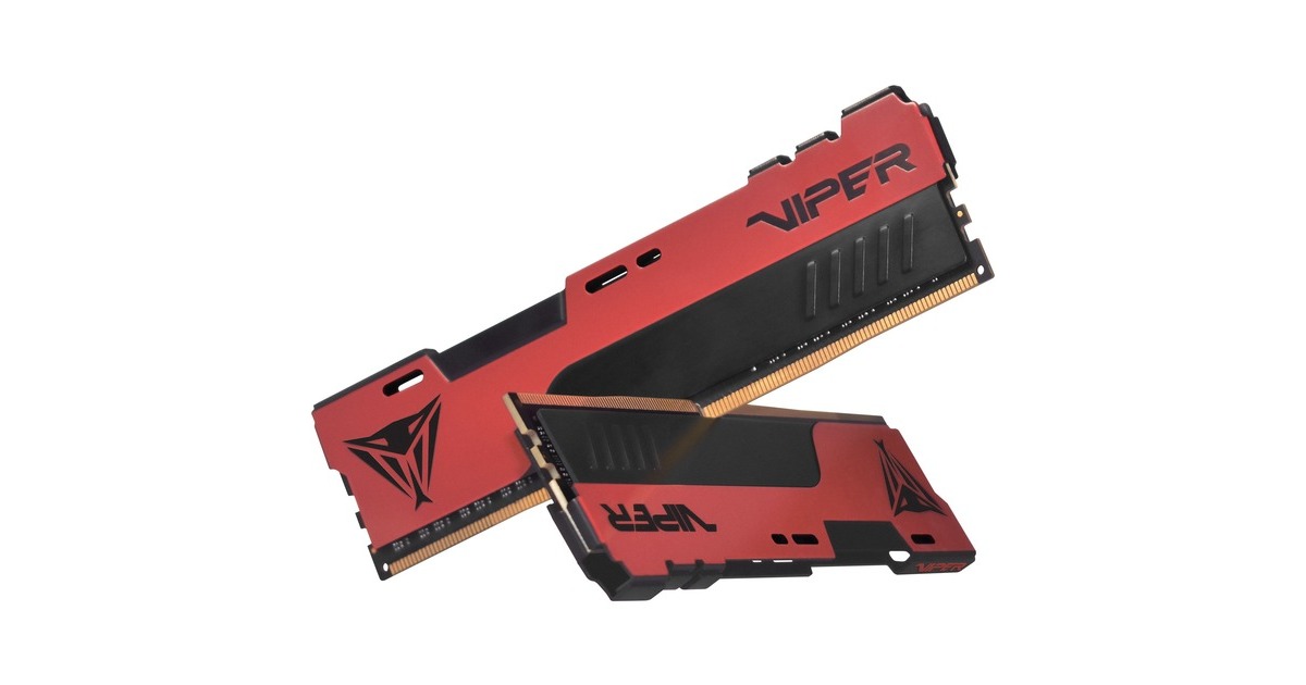 Patriot DIMM 64 GB DDR4-3600 (2x 32 GB) Dual-Kit, Arbeitsspeicher(rot/schwarz, PVE2464G360C0K, Viper Elite II, INTEL XMP)