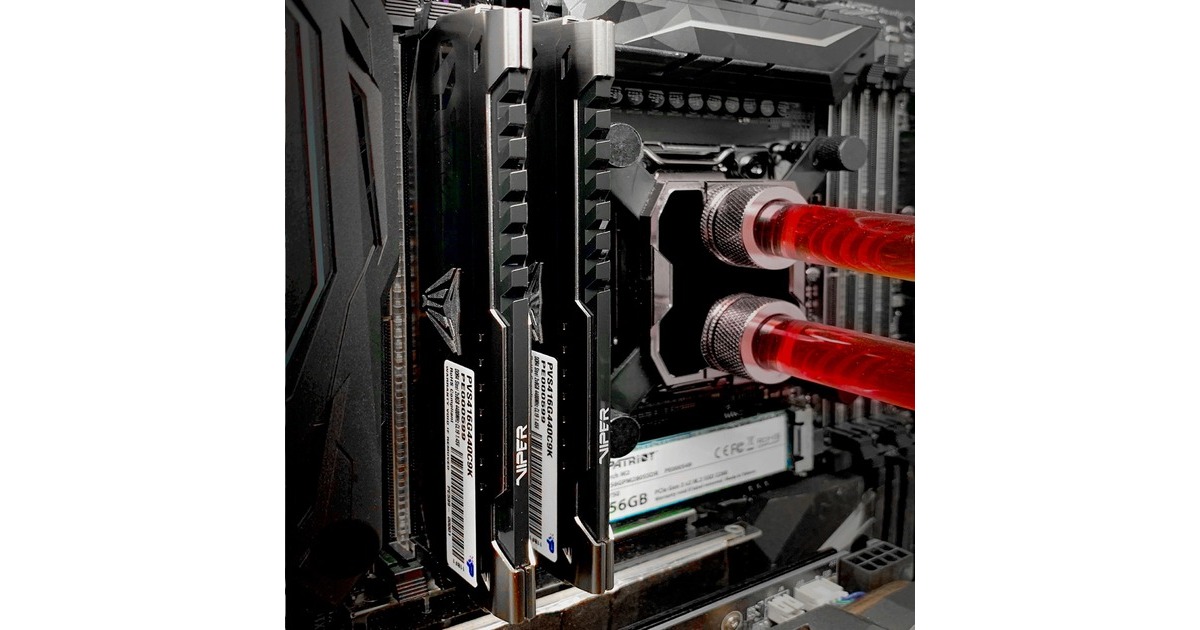 Patriot DIMM 64 GB DDR4-3600 (2x 32 GB) Dual-Kit, Arbeitsspeicher(grau, PVS464G360C8K, Viper Steel, INTEL XMP)