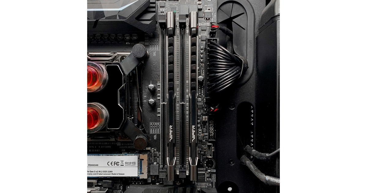 Patriot DIMM 64 GB DDR4-3600 (2x 32 GB) Dual-Kit, Arbeitsspeicher(grau, PVS464G360C8K, Viper Steel, INTEL XMP)