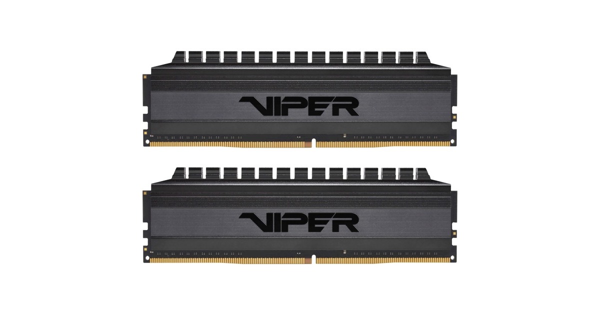Patriot DIMM 64 GB DDR4-3600 (2x 32 GB) Dual-Kit, Arbeitsspeicher(schwarz, PVB464G360C8K, Viper 4 Blackout, INTEL XMP)