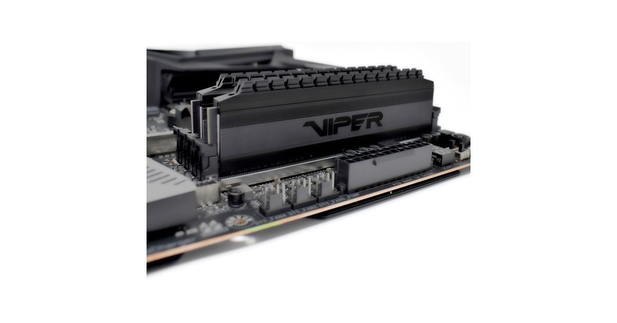 Patriot DIMM 64 GB DDR4-3600 (2x 32 GB) Dual-Kit, Arbeitsspeicher(schwarz, PVB464G360C8K, Viper 4 Blackout, INTEL XMP)