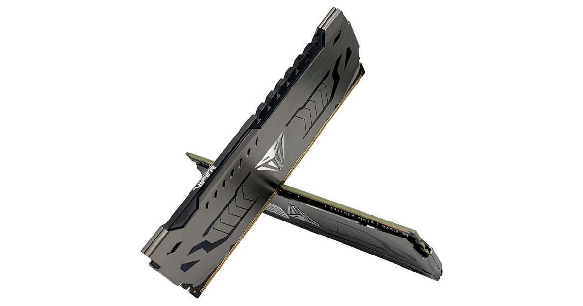 Patriot DIMM 8 GB DDR4-3200 (2x 4 GB) Dual-Kit, Arbeitsspeicher(dunkelgrau, PVS48G320C6K, Viper Steel, INTEL XMP)