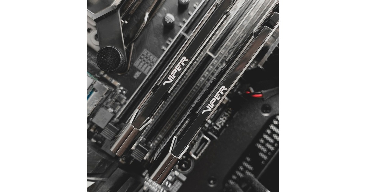 Patriot DIMM 8 GB DDR4-3200 (2x 4 GB) Dual-Kit, Arbeitsspeicher(dunkelgrau, PVS48G320C6K, Viper Steel, INTEL XMP)