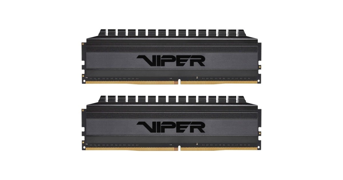 Patriot DIMM 8 GB DDR4-3200 (2x 4 GB) Dual-Kit, Arbeitsspeicher(schwarz, PVB48G320C6K, Viper 4 Blackout, INTEL XMP, Outlet)