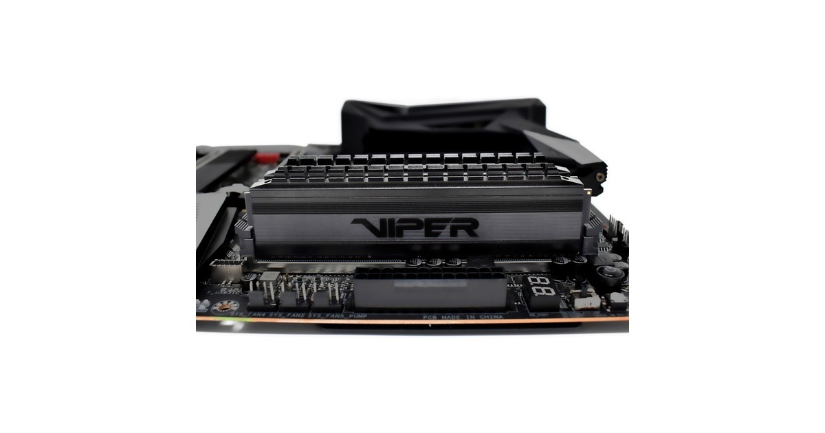 Patriot DIMM 8 GB DDR4-3200 (2x 4 GB) Dual-Kit, Arbeitsspeicher(schwarz, PVB48G320C6K, Viper 4 Blackout, INTEL XMP)