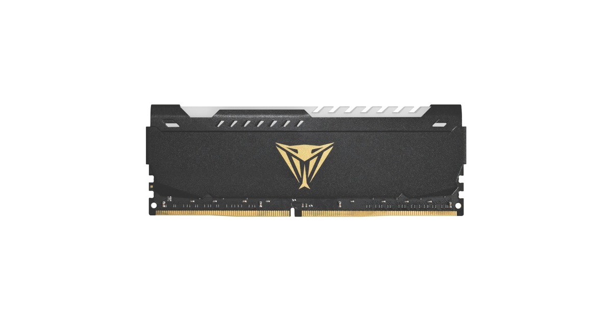 Patriot DIMM 8 GB DDR4-3200, Arbeitsspeicher(schwarz, PVSR48G320C8, Viper Steel RGB, INTEL XMP)