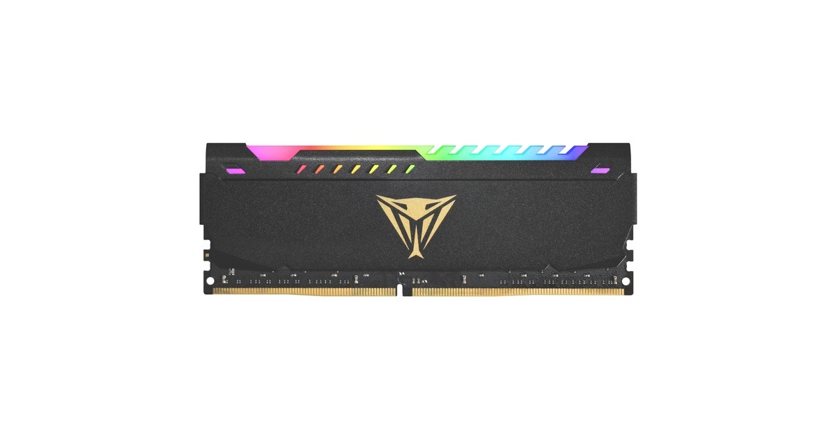 Patriot DIMM 8 GB DDR4-3600, Arbeitsspeicher(schwarz, PVSR48G360C0, Viper Steel RGB, INTEL XMP)