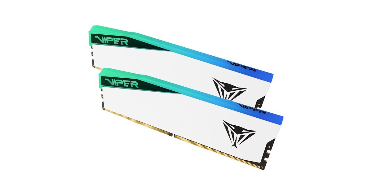 Patriot DIMM 96 GB DDR5-6000 (2x 48 GB) Dual-Kit, Arbeitsspeicher(weiß, PVER596G60C42KW, Elite 5 RGB, INTEL XMP, AMD EXPO)
