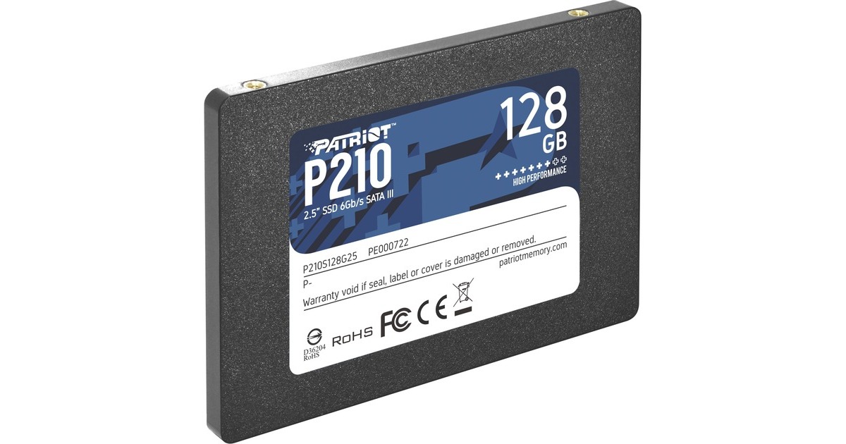 Patriot P210 128 GB, SSD(schwarz, SATA 6 Gb/s, 2,5")
