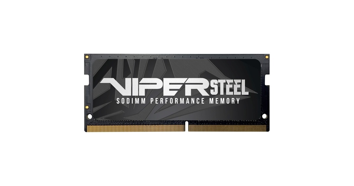 Patriot SO-DIMM 32 GB DDR4-2666, Arbeitsspeicher(grau, PVS432G266C8S, Viper Steel, INTEL XMP)