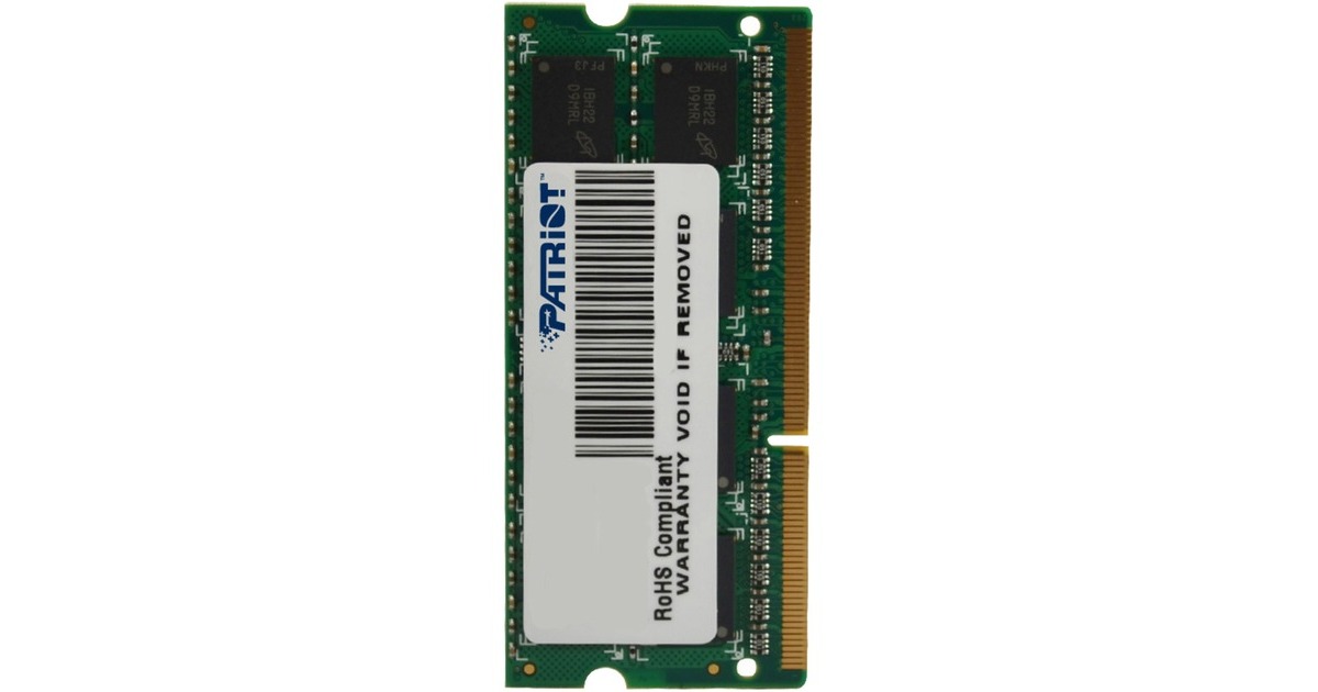 Patriot SO-DIMM 8 GB DDR3-1600, Arbeitsspeicher(PSD38G16002S, Signature Line)