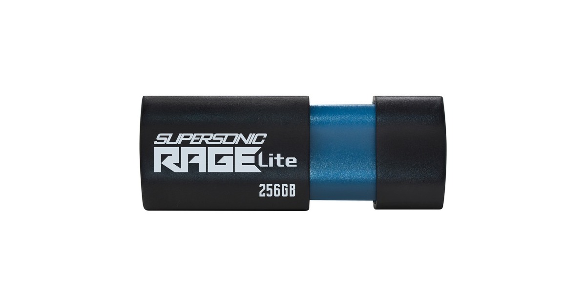 Patriot Supersonic Rage Lite 256 GB, USB-Stick(schwarz/blau, USB-A 3.2 Gen 1)