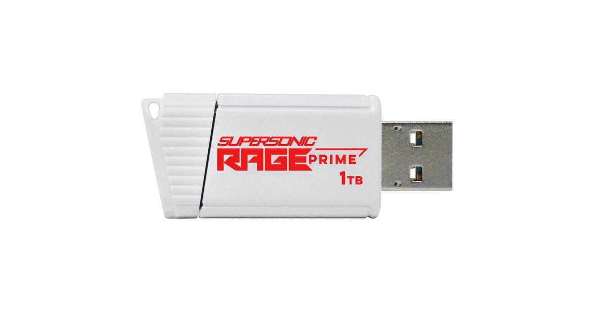 Patriot Supersonic Rage Prime 1 TB, USB-Stick(weiß/schwarz, USB-A 3.2 Gen 2)
