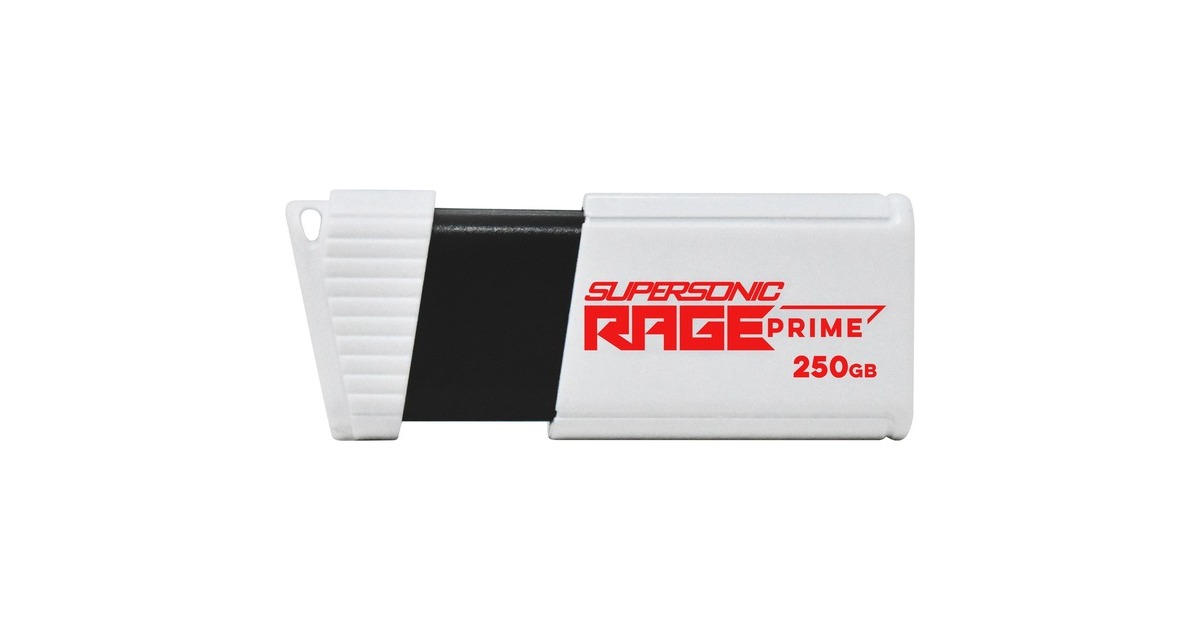 Patriot Supersonic Rage Prime 250 GB, USB-Stick(weiß/schwarz, USB-A 3.2 Gen 2)