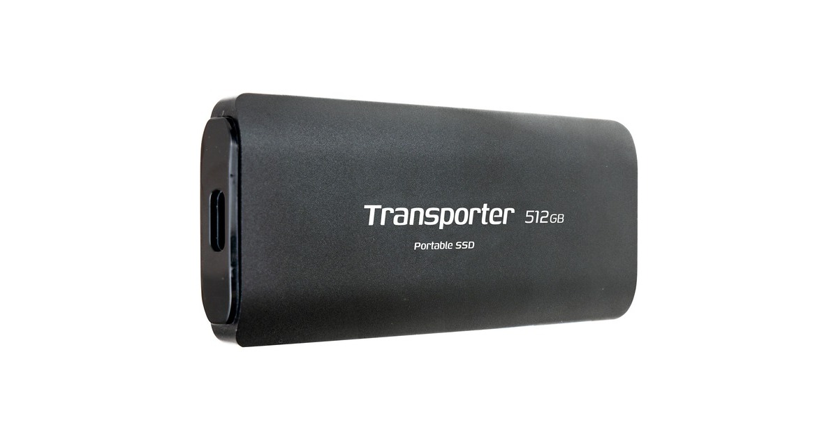 Patriot Transporter Portable SSD 512 GB, Externe SSD(schwarz, USB-C 3.2 Gen 2 (10 Gbit/s))