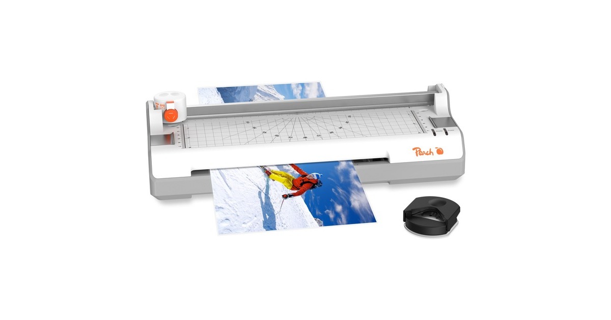Peach 6 in 1 Laminiergerät inkl. Eckenrunder und Trimmer A4 (PBP350 )