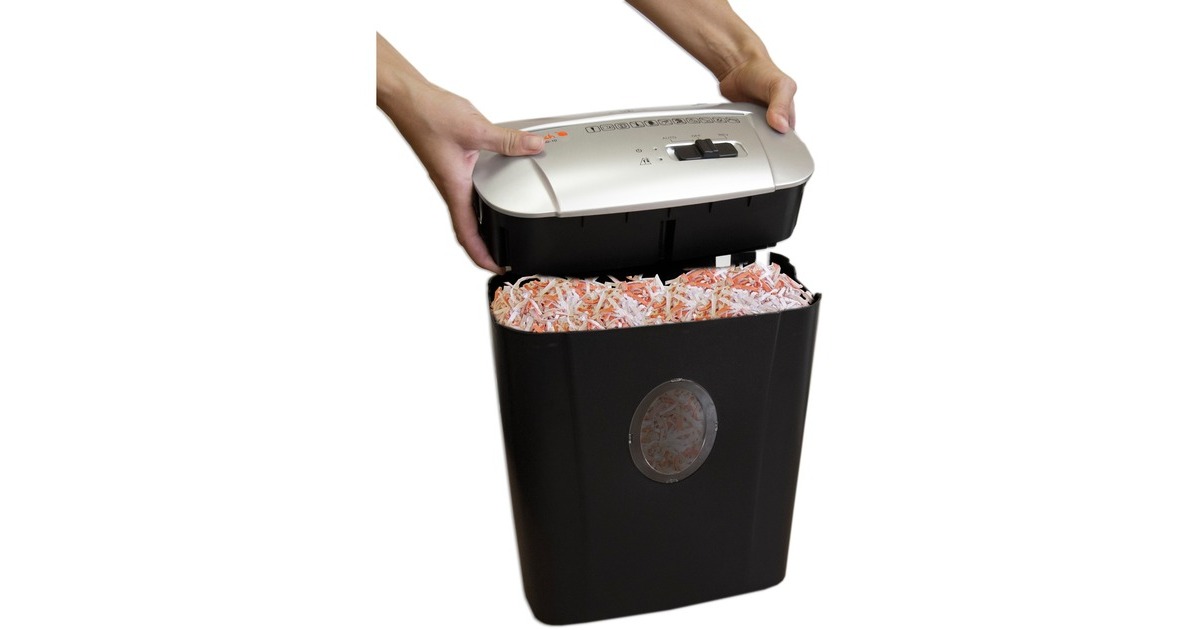 Peach Cross Cut Schredder PS500-10, Aktenvernichter(silber/schwarz)