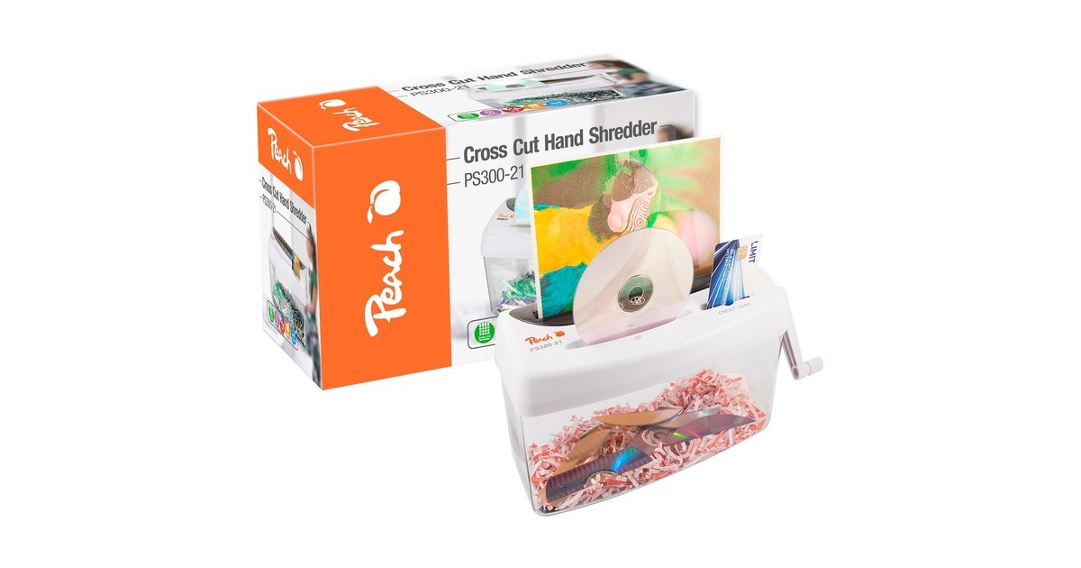 Peach Cross Cut Shredder PS300-21, Aktenvernichter