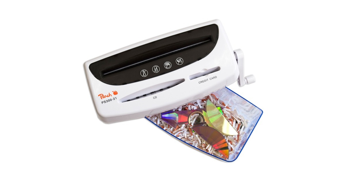 Peach Cross Cut Shredder PS300-21, Aktenvernichter