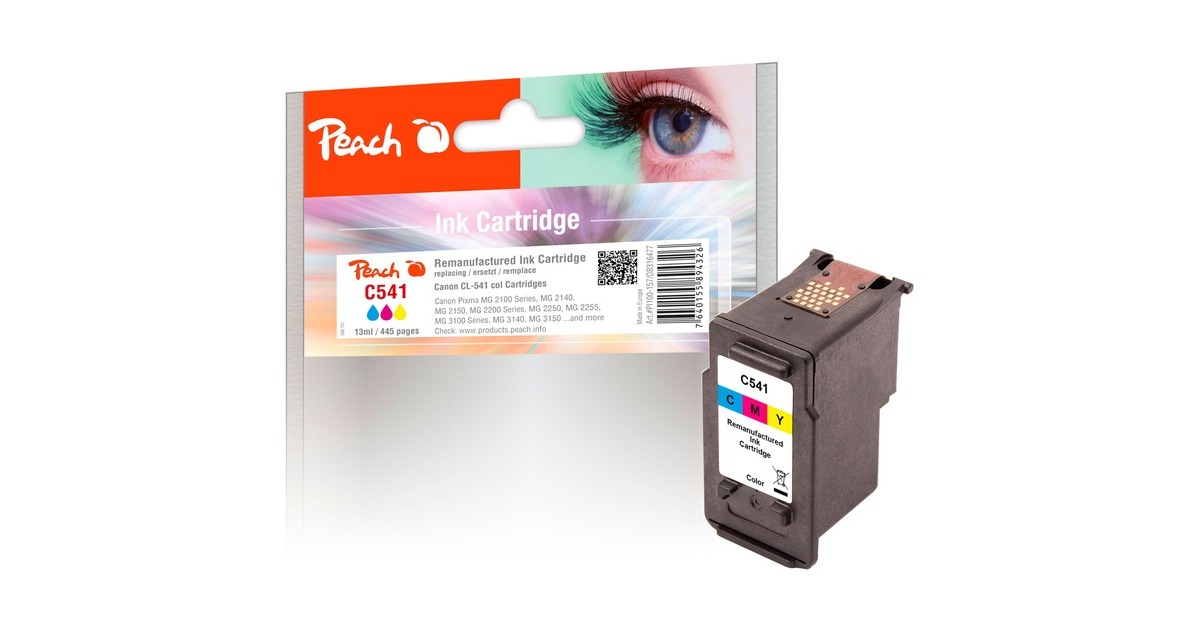 Peach Druckkopf color PI100-157, Tinte(kompatibel zu Canon CL-541C (5227B004)) Peach Druckkopf color PI100-157, Tinte(kompatibel zu Canon CL-541C (5227B004))