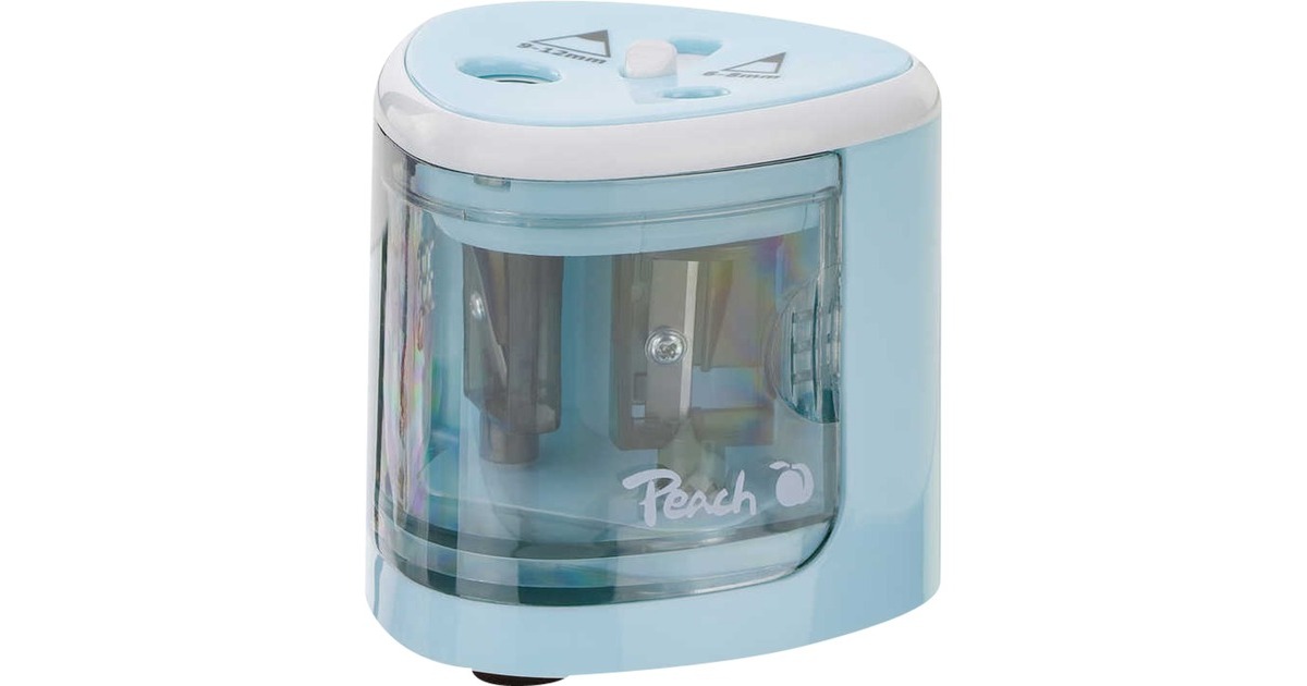 Peach Elektrischer Universal Anspitzer PO102(hellblau)