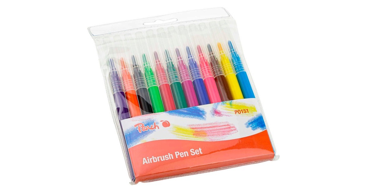 Peach Nachfüllset für elektrischen Airbrush Stift , Farbe(PO151, 12 Farben)