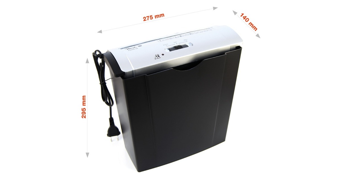 Peach Strip Cut Schredder PS400-02, Aktenvernichter(silber/schwarz)