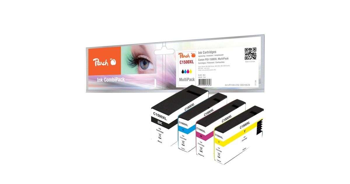 Peach Tinte MultiPack PI100-276(kompatibel zu Canon PGI-1500 XL) Peach Tinte MultiPack PI100-276(kompatibel zu Canon PGI-1500 XL)