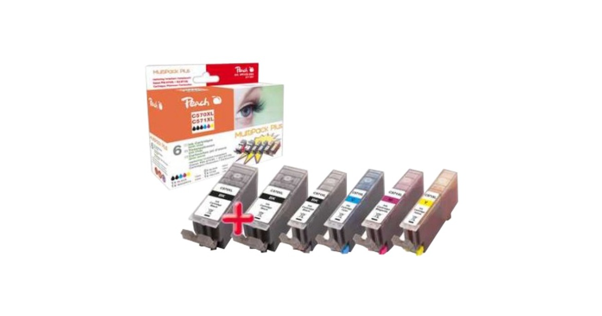Peach Tinte MultiPack PI100-294(kompatibel zu Canon PGI-570XL, CLI-571XL) Peach Tinte MultiPack PI100-294(kompatibel zu Canon PGI-570XL, CLI-571XL)